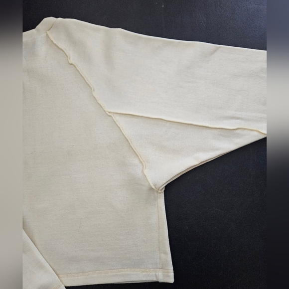 NWT - VTG - Piccolo Cotton Blend Oversize Cropped Sweatshirt - Size M - Picture 8 of 10